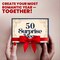 QUOKKA 50 Surprise Ideas Gifts for Couples – Romantic Scratch-Off Couple Gifts for Him and Her – Fun & Romantic Cards to Reconnect, Laugh & Explore Together – Birthday Wedding Anniversary Idea